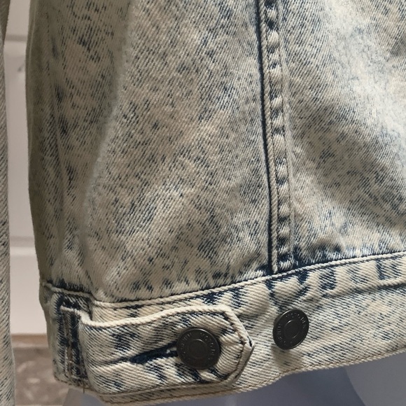 Top Shop 100% cotton moto jacket. Pewter metal buttons, 4 pockets lightweight,S4 - Picture 9 of 13